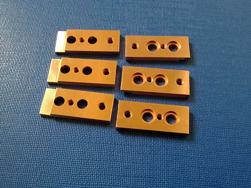 Oxygen-free copper precision parts 2.5X10.3X24.9